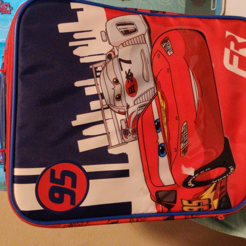Boys or girls lightning McQueen suitcase
